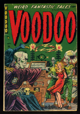 VOODOO #3 – Farrell pre-code horror, man stabbed in face, SCARCE