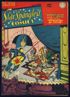 STAR SPANGLED COMICS #52 VG/F RICH RED CVR ’46 Val $120