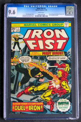 IRON FIST #1 (1975) CGC 9.6 NM+ White Pages Iron Man Duel