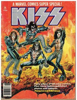 KISS – Marvel Comic Super Special 1977 – Pirinted In ‘REAL’ KISS Blood