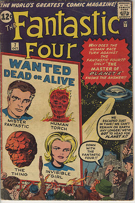 Marvel Silver Age FANTASTIC FOUR #7 1st appearance Kurrgo Xantha Jack Kirby Art