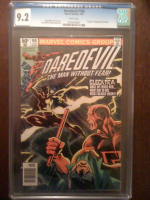 Daredevil #168 NM- CGC 9.2, 1st app. Elektra Marvel ’81