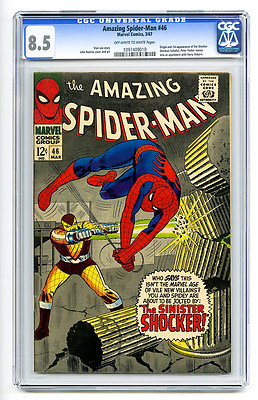 Amazing Spider-Man #46 CGC 8.5 1st & Origin Shocker Lee Marvel Silver Age Comic