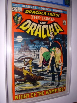 TOMB OF DRACULA #1 CGC NM- 9.2 MARVEL 1972. NEAL ADAMS COVER. BRONZE AGE.