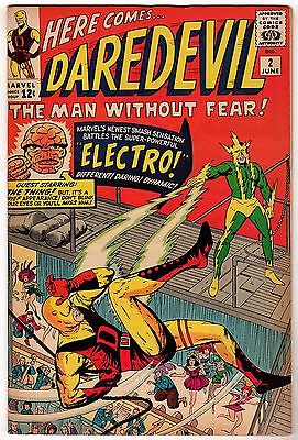 DAREDEVIL 2! FN 6.0! ELECTRO! FF & THING! GREAT SILVER AGE MARVEL COMIC BOOK!