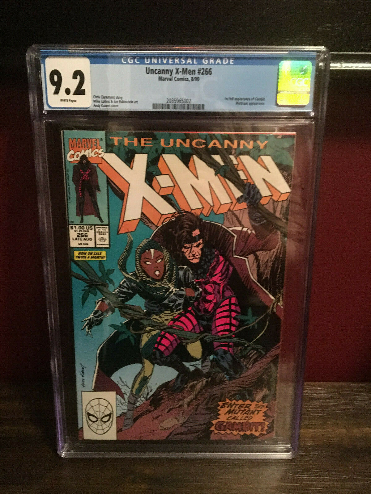 Uncanny X-Men #266 (Copper Age 1990) CGC 9.2 1st Appearance Gambit