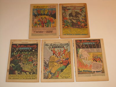 All Star Comics Golden Age Coverless Group (5) DC