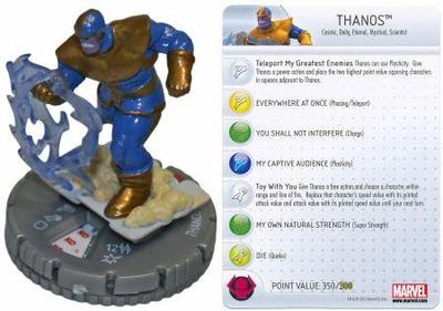 Heroclix Galactic Guardians Chase – Thanos #049