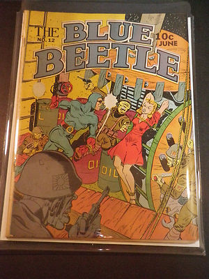 Golden Age The Blue Beetle #12 June 1941 SUPER RARE!! Fox Features Synd. WWII