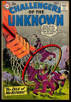 Challengers of the Unknown #7 Kirby, Wood Art Silver Age DC Sci-Fi 1959 VG-FN