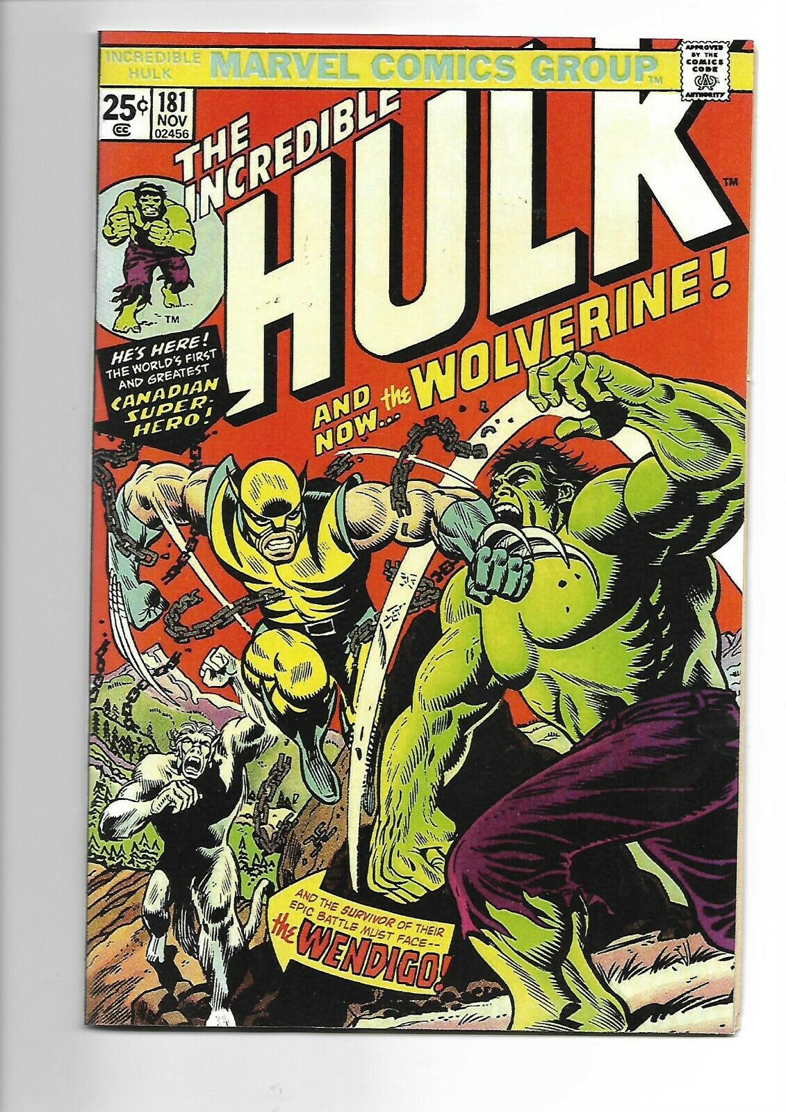 Hulk 181 First appearance of Wolverine Please read discription