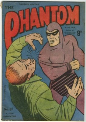 Vintage Frew PHANTOM comic – #81 – 1955 9d issue