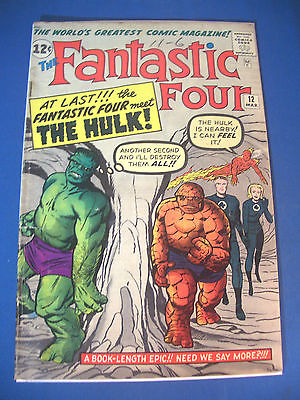 1963 * FANTASTIC FOUR #12 * Marvel Comics * est 4.0 VG * Rare Off WHITE Pages !!