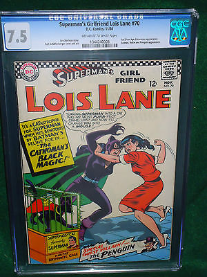 Superman’s Girlfriend Lois Lane #70 CGC 7.5 DC Catwoman Batman Robin Penguin