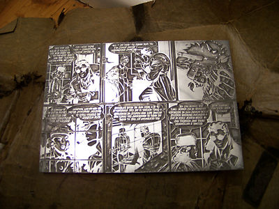 Extremely Rare and coveted one of a kind Golden Age Comic Printers Plate