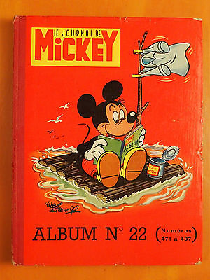 Album Le journal de Mickey N° 22 du 471 au 487 de 1961 -Walt Disney Edi-Monde