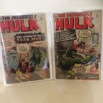 Hulk #2 and Hulk #5 1962 Second Hulk First Green Hulk