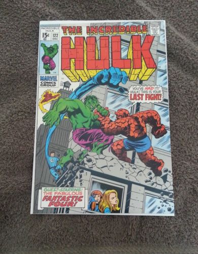 Incredible Hulk 122 hi-grade NM- 9.2 Dec. 1969 Hulk vs Thing