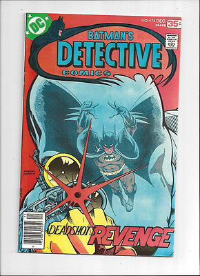 Detective Comics #474/Bronze Age DC Comic Book/1st Modern Deadshot/VF