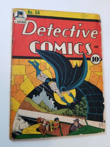 DETECTIVE COMICS #54-Batman-Crimson Avenger-1941-DC Golden Age Comic