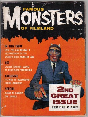 Famous Monsters of Filmland #2 1958 Good