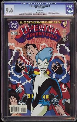 Superman Adventures # 5 CGC 9.6 White 1st appearance of Livewire