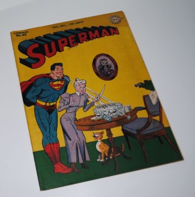 SUPERMAN COMIC BOOK ISSUE # 43 FROM 1946 VF! SUPER NICE HIGH GRADE! MUST SEE!