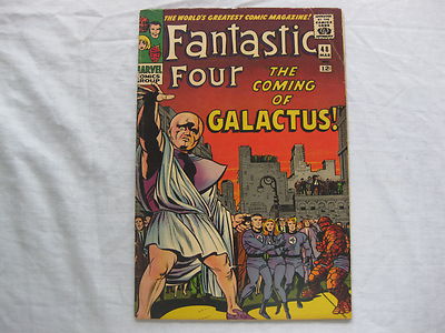 FANTASTC FOUR #48 – FIRST APPEARANCE SILVER SURFER & GALACTUS!- UNRESTORED -NR