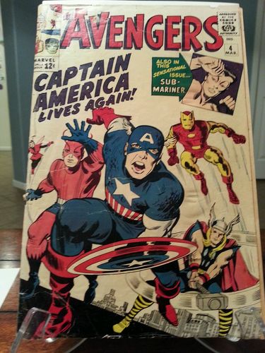The Avengers #4 1st Silver Age Capt. America (Mar 1964, Marvel)