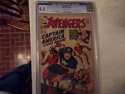 AVENGERS #4 CGC 4.5 FIRST 1ST SILVER AGE APPEARANCE OF CAPTAIN AMERICA