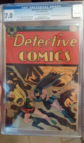 Detective Comics #103 CGC 7.0 *Nice book! ~ Manufactured with no price on cover!