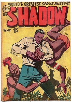 The Shadow #42 Frew Publications Australian Edition B&W Golden Age Near Mint