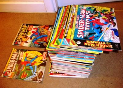 Spiderman Comics Weekly, UK Marvel comics, No.s 51 to 205, very good condition