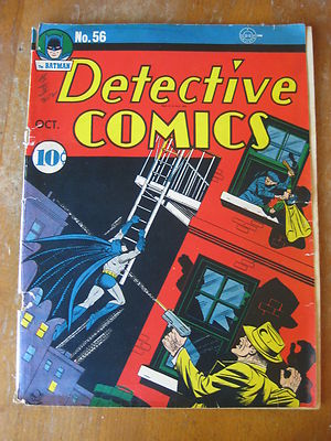 Detective Comics #56 October 1941 batman robin crimson avenger