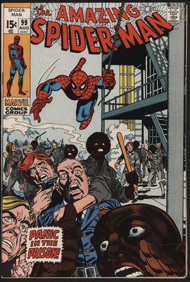 AMAZING SPIDER-MAN #99. V HI GRADE CENTS COPY WITH WHITE PAGES! GIL KANE ART