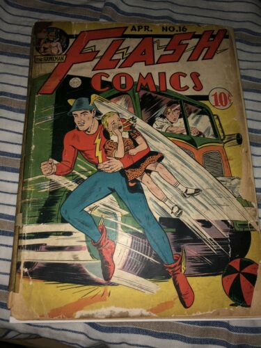Flash Comics 16 Golden Age Must Have .99 No Reserve