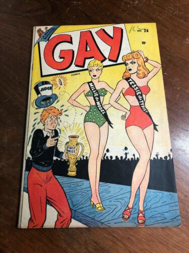 Gay Comics Vol 1 26 Golden Age Marvel Comic Book Vintage 1946-7