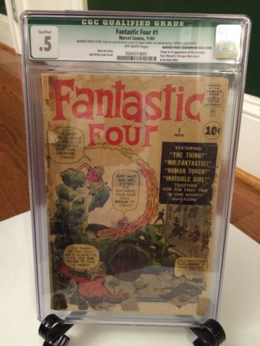 MARVEL FANTASTIC FOUR 1 CGC .5 POOR QUALIFIED 1ST APP FF NOT CBCS SILVER AGE
