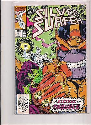 Silver Surfer #44 First Printing Comic Book. Thanos!