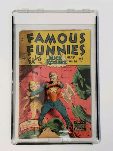 RARE 1954 GOLDEN AGE FAMOUS FUNNIES #211 CLASSIC BUCK ROGERS COVER COMPLETE