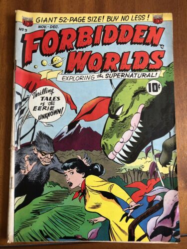 Forbidden Worlds # 3 Golden Age Comic 1951 Sci-Fi Horror
