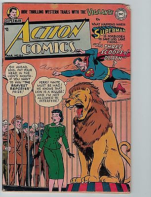 ACTION COMICS #166, SUPERMAN, DC 1952, NICE COPY, RARE!