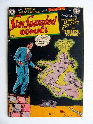 STAR SPANGLED COMICS #124 – Nice OLD Comic Book – GHOST BREAKER – ROBIN – 1952