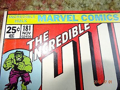 Incredible hulk 181 first appearance of Wolverine