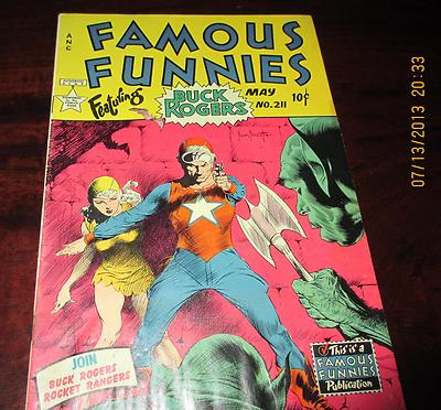 Famous Funnies #211 Flash Gordon Comic, Golden Age, 1954 Ads by Anderson Begins
