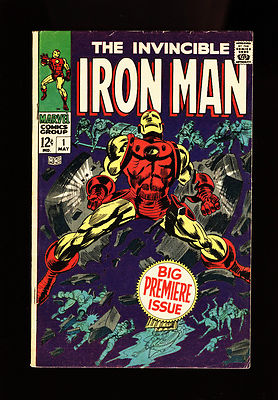 IRON MAN #1~1968~SILVER AGE KEY~AVENGERS~MARVEL~ERROR~VARIANT?~BLANK INT. COVER