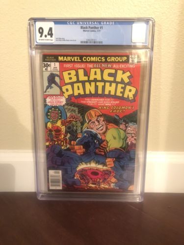Black Panther #1 Hot Bronze Age Key CGC 9.4 NM Beauty Jack Kirby First Issue WOW