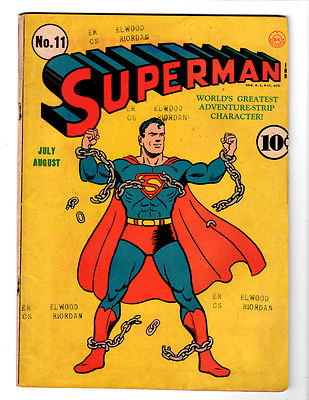 No.11 Superman Comic Book #11 Jul-Aug 1941, DC