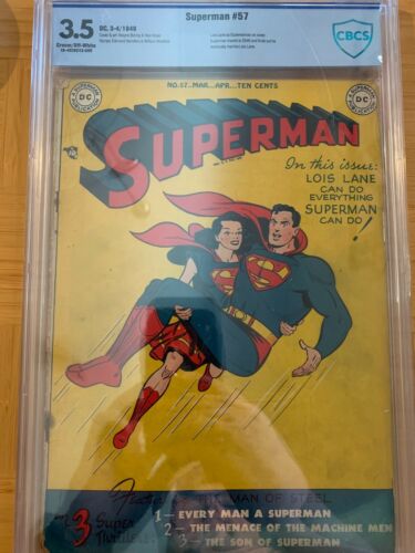 Superman #57! ( DC, 1949! ) Graded 3.5. Golden Age! Rare Key!