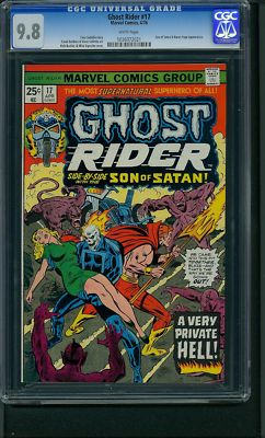 Ghost Rider #17 (1976) CGC Graded 9.8 Son of Satan & Karen Page Appearance